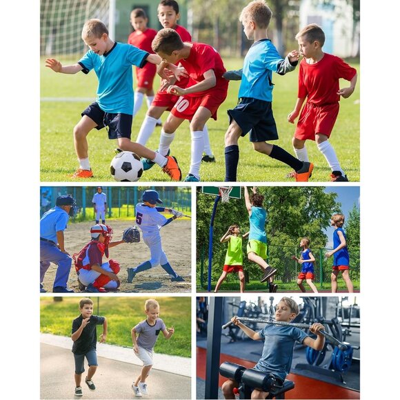 ⚡Boys Compression Shirt Youth Long Sleeve Quick Dry Athletic Base Layer Sports - Picture 7 of 8